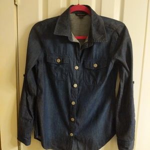 Banana Republic denim button down shirt